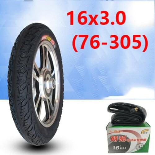 High Quality 16x3.0 (76-305) Inner Tube Outer Tyre 16*3.0 Pneumatic Tire for Electric Vehicle Accessories