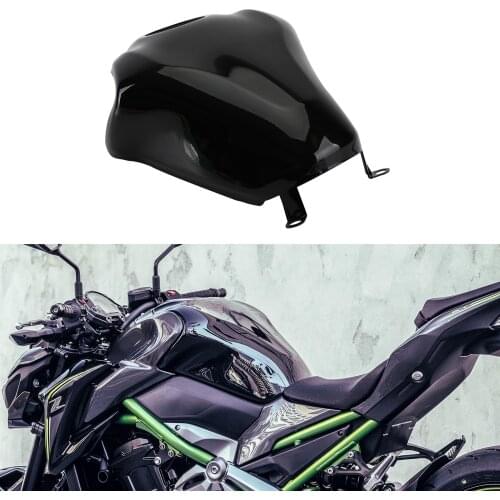 Areyourshop Motorcycle Fuel Tank Cover Protector For Kawasaki Z900 2017 2018 2019 Gloss Black Motor Bike Parts