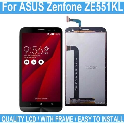 5.5" For ASUS Zenfone 2 Laser ZE551KL New LCD Digitizer Display Touch Screen With Frame For ZE551KL Replacement LCD Screen Parts
