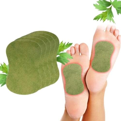 20pcs Detoxification Wormwood Foot Patch Pain Relieving Plaster Relieve Stress Help Sleeping Weight Loss Body Slimming Pad Detox
