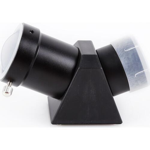 Angeleyes Diagonal Adapter Zenith Diagonal Mirror 1.25'' 45-Degree Erecting Image Prism for Astronomical Telescope Eyepiece