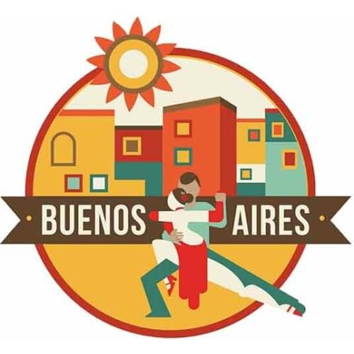 SZWL Buenos Aires Argentina Car Stickers Vinyl Sunscreen Auto Accessories for RV VAN JDM Graphics Anime Sign PVC,13cm*11cm