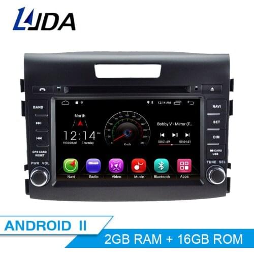 LJDA 2Din Android 10 Car Radio For HONDA CRV CR-V 2012-2016 WIFI Car Multimedia Player Stereo GPS Navigation DVD IPS Auto Audio