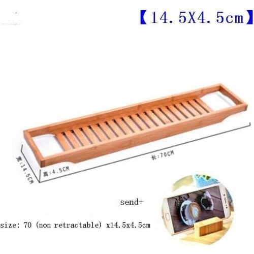 Bamboo Storage Bathroom Book Holder Engelli Tutunma Bar Accessories Accessoires Tray Bathtub Plateau Baignoire Bath Frame