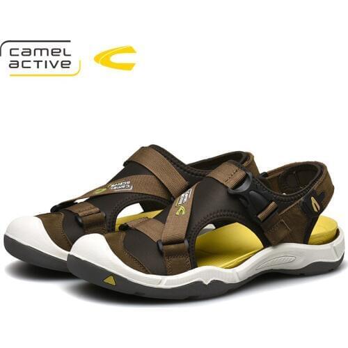 Camel Active 2019 New Genuine Leather Quick-Dryin Sandals Summer Quality Casual Sneakers Anti-Slippery Outdoor Beach Shoes 19311