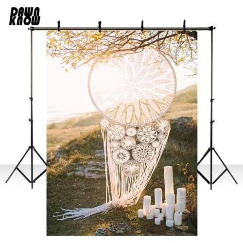 DAWNKNOW Outdoor Dream Catcher Photography Background Photocall Candle Photo Shoot Wedding Backdrops Photo Studio lv1804