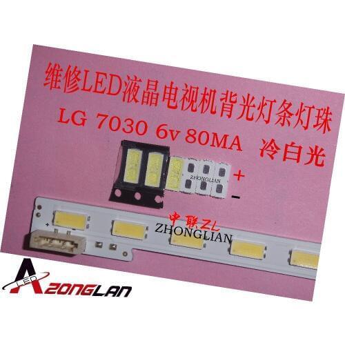 FOR 500PCS LG Innotek LED LED Backlight 1W 7030 6V Cool white TV Application smd 7030 led cold white 100-110lm 7.0*3.0*0.8mm