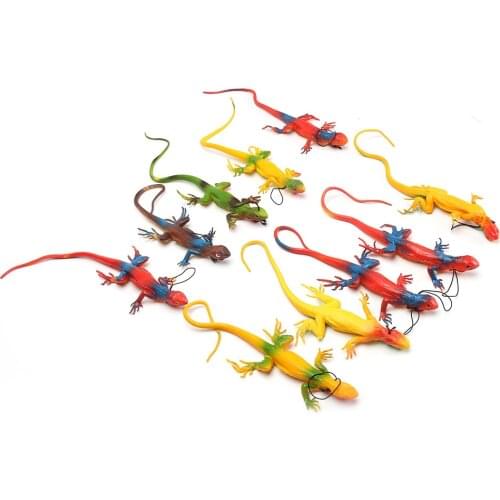 Simulation Amphibian Animals Model Toy Sets Lizard Chameleon Plastic Action Figures Educational Toy For Children Toy Figure Gift