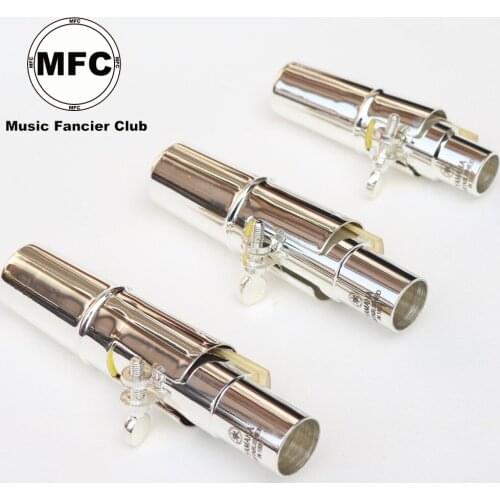 Brand New MFC Metal Mouthpiece Alto Tenor Soprano Saxophone Professional Metal Mouthpiece Sax Size 5 6 7 8 9 Silver