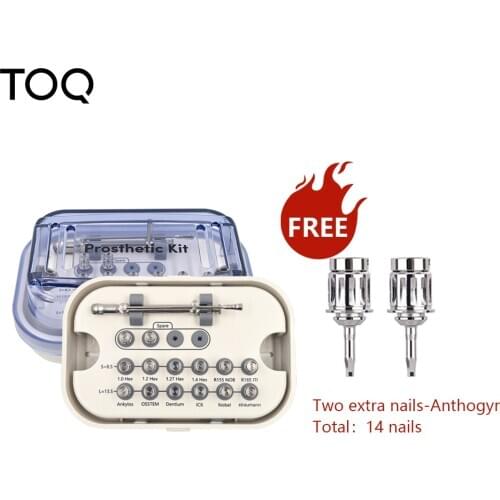 Screwdriver Tools Dental Implant Torque Wrench Ratchet 10-70NCM with Drivers & Wrench Kit