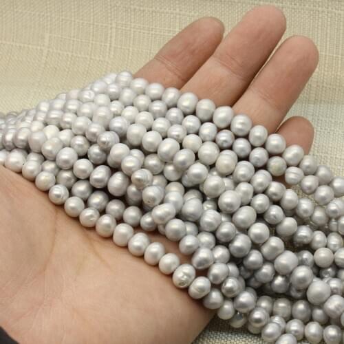 7-8mm Round AAA Grade Natural Freshwater Pearl Loose Beads Bracelet Necklace Semi-finished Handmade DIY Jewelry Make Accessories
