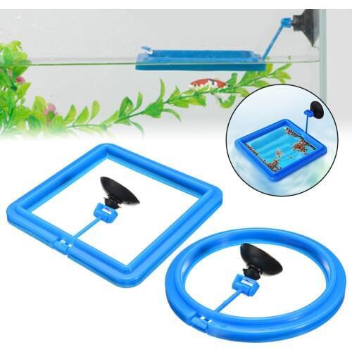 Square/Circle Feeding Ring Floating Aquarium Fish Tank Station Ring Food Tary Feeder