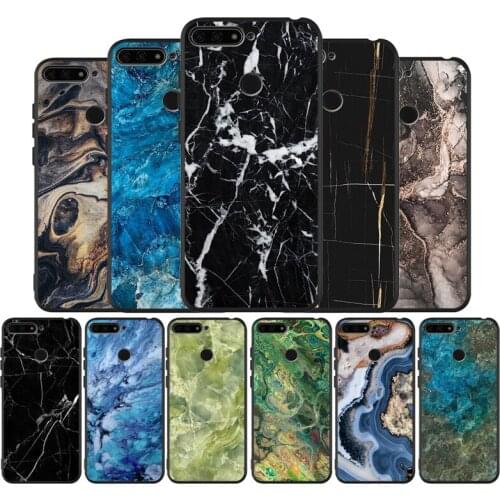 Fashion Marble Black TPU Silicone Soft Phone Case For Honor 8X 9 8 10 20 30 Lite Pro MATE 9 10 20 30 Pro Lite