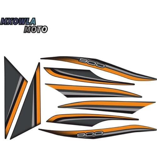 Motorcycle Bike Red Chrome Gold Raised Reflective Emblem Badge Decals Fairing Tank Fuel Stickers For Z900 helmet decal