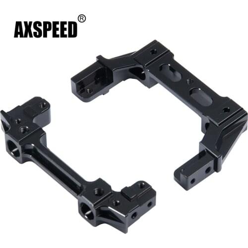 AXSPEED Aluminum Alloy Front & Rear Frame Girder Bracket Holder for Axial SCX10 II 90046 1/10 RC Crawler Car Upgrade Parts