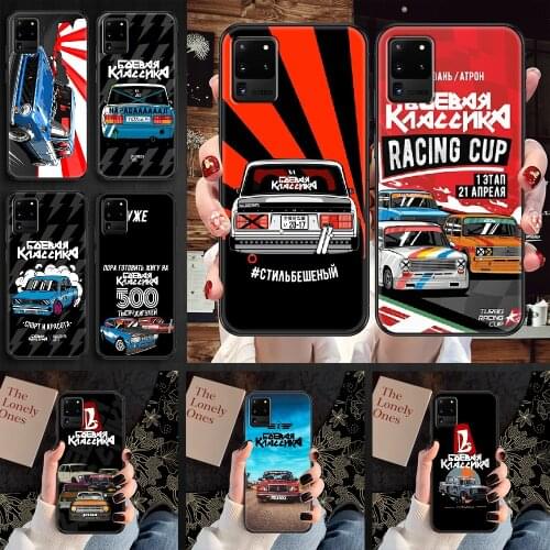 Russian Automobile LADA Phone case For Samsung Galaxy Note 4 8 9 10 20 S8 S9 S10 S10E S20 Plus UITRA Ultra black tpu back soft