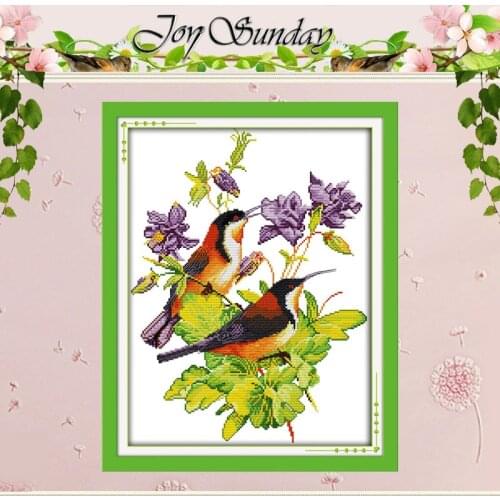 The Magpies Bring The Spring Counted Cross Stitch 11 14CT Cross Stitch Set Wholesale Cross-stitch Kits Embroidery Needlework