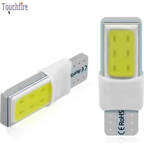 2pcs LED W5W T10 194 168 W5W COB Led Parking Bulb Auto Wedge Clearance Lamp Bright White License Light Bulbs RGB Wholesale 12V