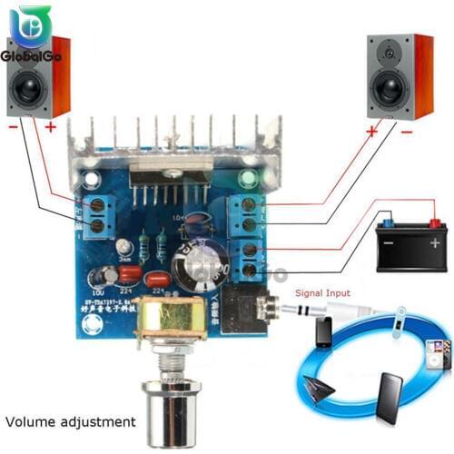 TDA7297 2.0 Dual Channel AC/DC 12V Digital Audio Amplifier Board 2*15W Audio Power Amplifier Board Module Spare Parts 10-50W