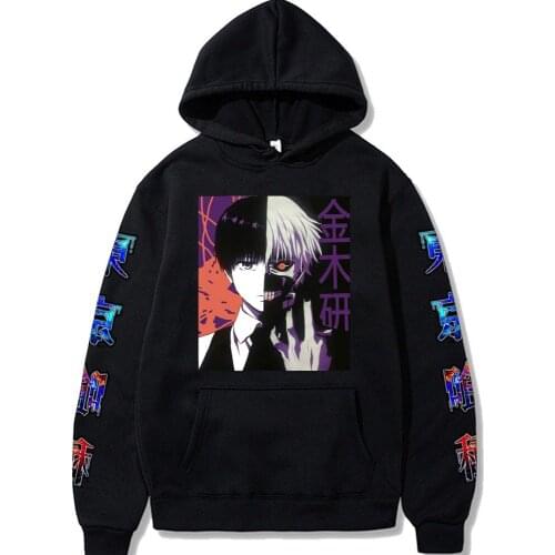 Tokyo Ghoul Anime Manga Hoodie Kaneki Ken Printing teens Sportswear Men/women Hoodie Long Sleeve Sweatshirt Streetwear Tops