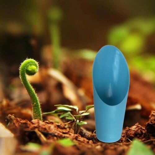 Solid Color 10Pcs Cute Colorful Small Soil Scoop Plastic Soil Shovel Cup Reusable for Vegetable