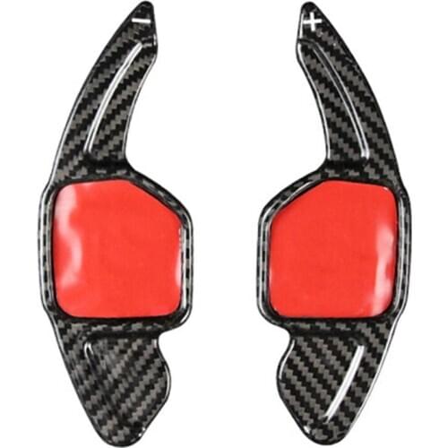 Real Carbon Fiber Steering Wheel Shift Paddle Extension for A3 A5 A4L A6L Q7 Q3 Q5 TT S8 S7 S6 S5 RS6