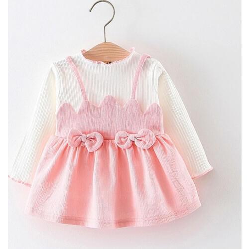 Spring fall baby girl clothes dresses 1 year girl baby birthday dress for newborn long sleeve grid baby girls clothing dress