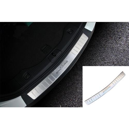 Car outside rear bumper plate bumper sill for buick encore vauxhall mokka opel 2013-2015 accessories stainless steel car-styling