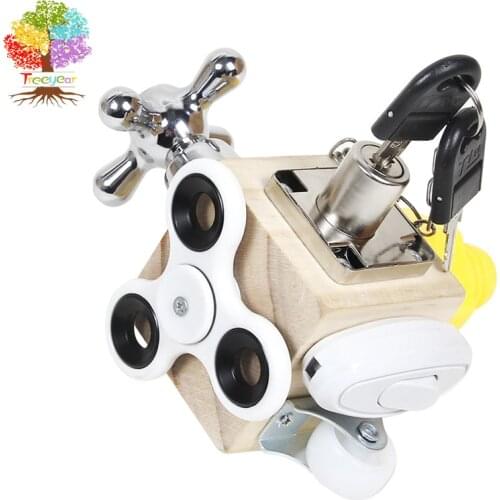 Busy Cube Busy Block Montessori Unlock Toy Essential Educational Sensory Board For Toddlers Busyboard Intelligence Educational