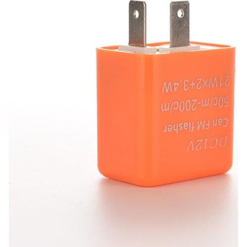 1PC 2 Pins 50C/m-200C/m 12V Flash Speed Adjustable Motorcycle Turn Light Signal Indicator Resistor Motor LED Flasher Relay Fix