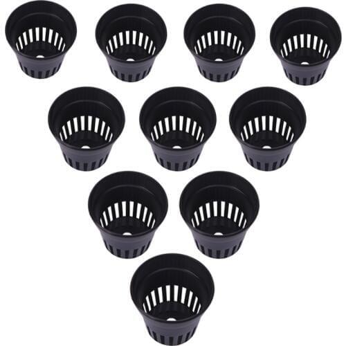 10pcs Plastic Pot Baskets Aquarium Aquatic Water Plant Grass Cultivate Planting