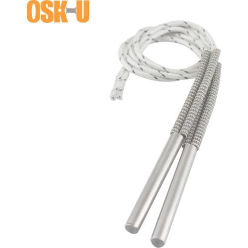 2PCS 220V Cartridge Heater Element 12mm Tube Diameter Stainless Steel Tubular Heating Element for Core Shooting Machine