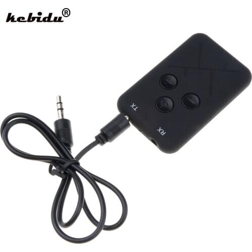 Hot 2 in 1 Wireless Bluetooth 4.2 Transmitter Receiver Adapter Stereo Audio Music Adapter 3.5mm Audio Cable for TV Car Speaker