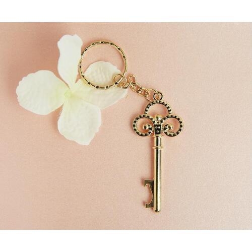 200pcs/Lot)FREE SHIPPING+NEW ARRIVAL Key To My Heart Collection Gold Metal Key Chain Bottle Opener Golden Wedding Favors SN075