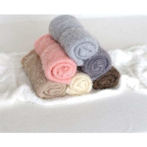 40*80 cm Newborn Ruffle stretch knit wrap Baby Photography Props Newborn swaddle blanket for Photography studio