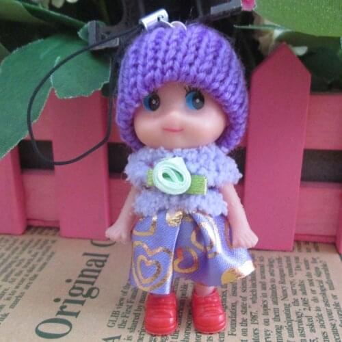 5pcs/set 8cm Little Kelly Confused Doll Princess Cute Baby Kelly Dolls Body Toys For Girls Children Gifts K0107