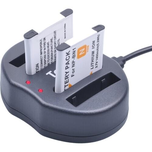3.7V 1400mAh NP-BN1 NP BN1 NPBN1 Battery+Dual Charger /USB cable for SONY DSC TX9 T99 WX5 TX7 TX5 W390 W380 W350 W320 W360 QX100