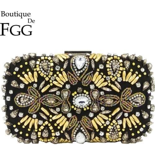 Boutique De FGG Women's Clutches On A Chain
