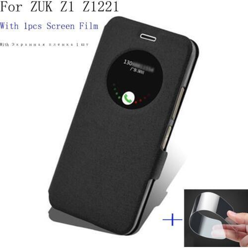 View window Fundas For Lenovo ZUK Z1 cover case For Lenovo ZUK Z1 Z1221 Pu leather phone case flip cover for zuk z 1 phone bag