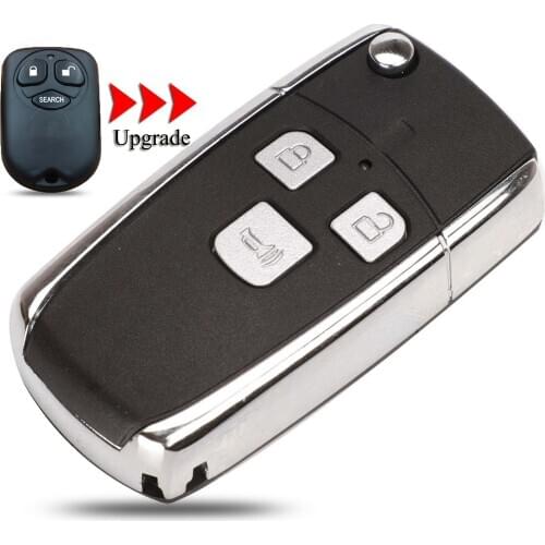 Kutery 10PCS/Lot Upgrade Folding Car Key Shell For BYD For Toyota 3Buttons With Uncut Blade Keyless Go Remote Car Key Cover Case