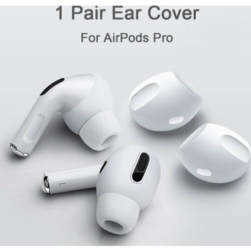 2pcs Earphone Case Cover for Airpods Pro Silicone Anti-Slip Soft Earbuds Eartips Cap forApple Airpods Pro 3 Accessories