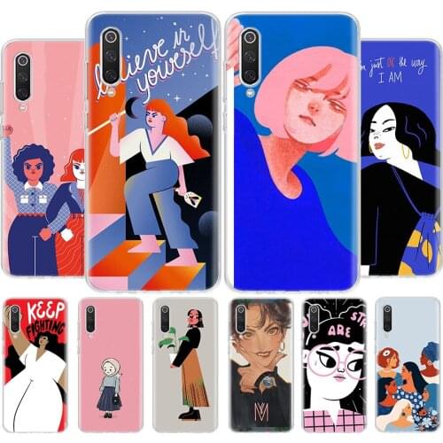 HAHAHA Funny girl cartoons Phone Case For Xiaomi MI 8 9 10 5X 6X A1 A2 A3 CC9E 9T NOTE10 Pro Lite Cover Coque soft Silicone TPU