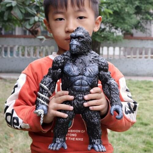 Children King Toys Gorilla Hollow Animal Model Giant Ape Large Chimpanzee Wild Kongs Titan Animal Model Toys For Kids Gifts