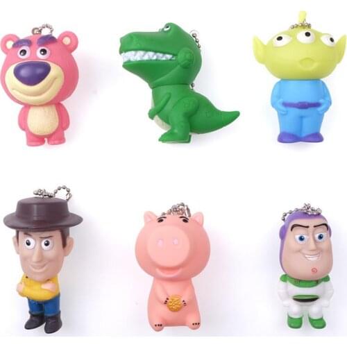Disney Toy Story 4 Action Figure toys Woody Jessie Buzz Lightyear Forky Pig Bear Figura Model Doll Figurine Kids Gifts