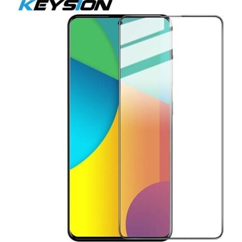 KEYSION Tempered Glass for Samsung Galaxy M51 M31S Screen Protector Phone HD Glass Film for Galaxy S20 FE M31 M21 M11 M01