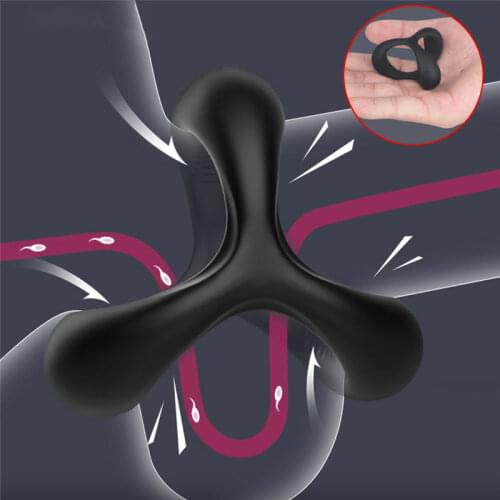 Adults No Vibrator Penis Cock Ring On For Men Delay Ejaculation Erection Erotic Sex Shop Toys For Couple Man Penisring Man Dick