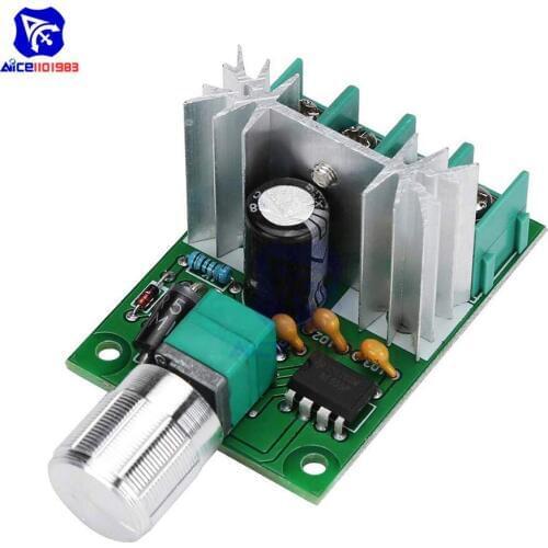 Diymore DC 6 -12V 6A PWM DC Motor Governor Speed Controller High Power Stepless Variable Speed Adjustable Potentiometer Switch