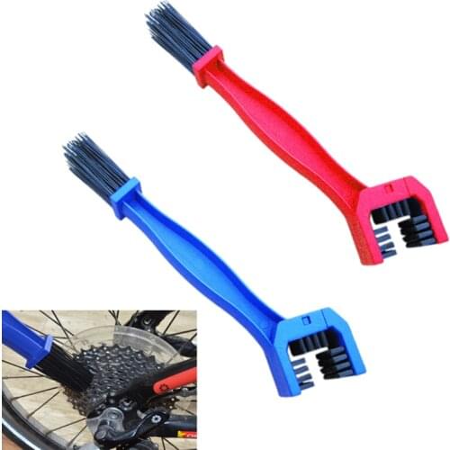 Red/Blue Universal Bicycle Chain Cleaner Tools Outdoor Portable Brushes Gear Chain Dirt Scrubber For Motorcycle Wash Accessory