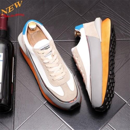 Fashion New Men Casual Shoes Web Celebrity Hip Hop Sneakers Young Man Platform Shoes Trainers Chaussure Homme