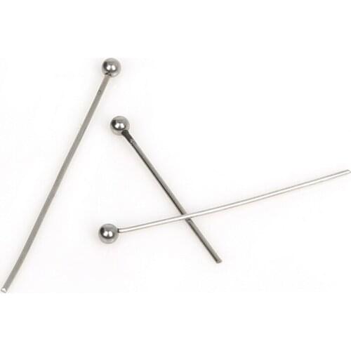 Hot Sale 50pcs/lot Head Pin Best Stainless Steel Jewelry Finding For DIY Jewelry Making